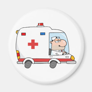 Íman Doutor Driving Ambulância