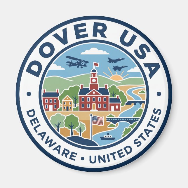 Íman Dover, Delaware, EUA Delaware (Frente)