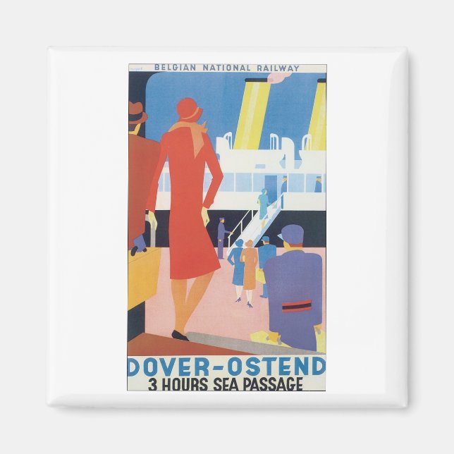 Íman Dover Ostend - Linha Belga (Frente)