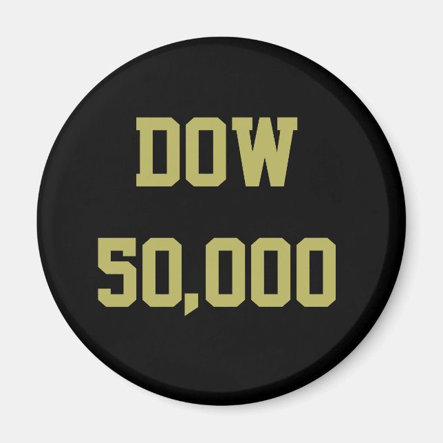 Íman Dow 50.000 Celebração do mercado de ações (Frente)