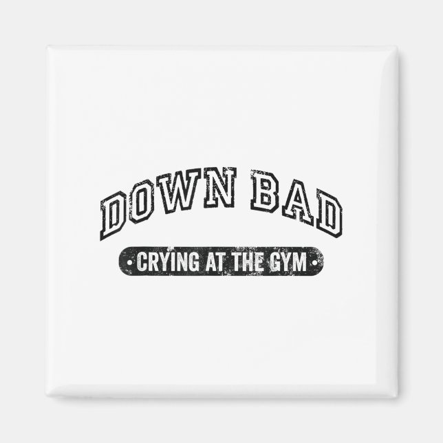 Íman Down Bad Crying At The Gym Funny Workout  (Frente)