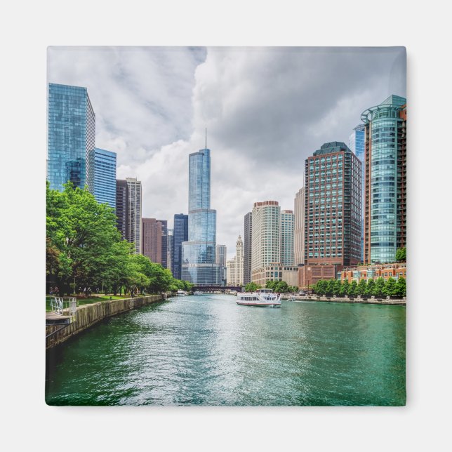 Íman Down Chicago River (Frente)