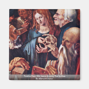 Íman Doze-Ano Jesus idoso entre os escreventes