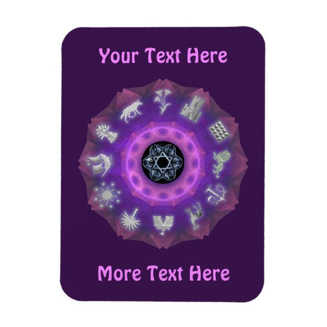 Íman Doze tribos (Vertical)