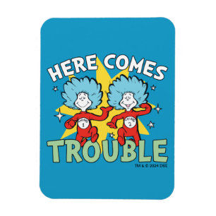 Íman Dr. Seuss Coisa Um Coisa Dois Aqui Vem o Problem