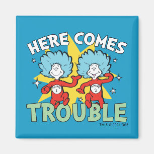 Íman Dr. Seuss Coisa Um Coisa Dois Aqui Vem o Problem