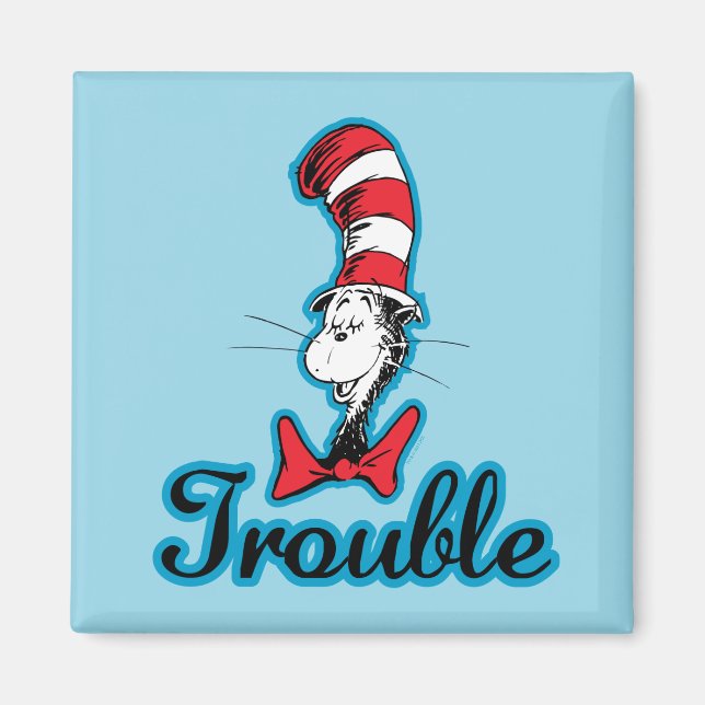 Íman Dr. Seuss | Gato no Hat Trouble (Frente)