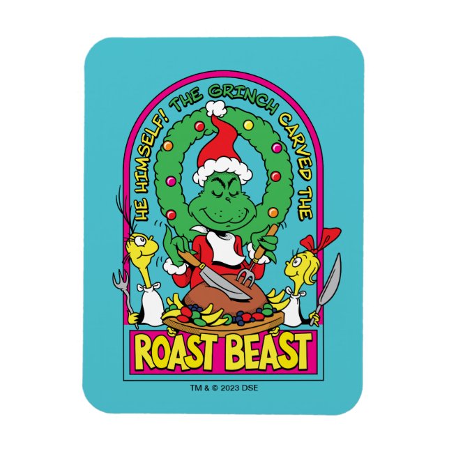 Íman Dr. Seuss | Gráfico da Fera Assada (Vertical)