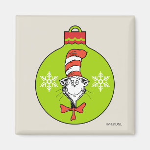 Íman Dr. Seuss Grinch Gato no Chapéu Enfeite