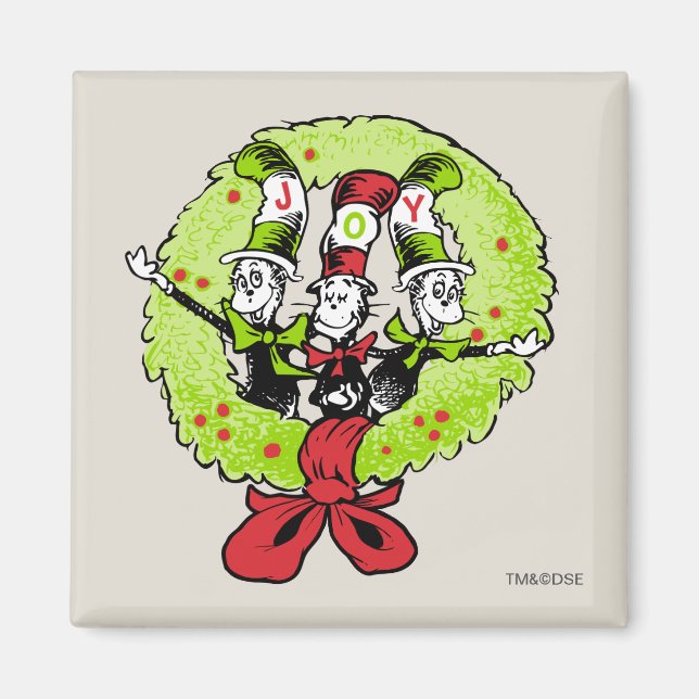 Íman Dr. Seuss | Grpolegadas | Alegria de Natal de Who- (Frente)