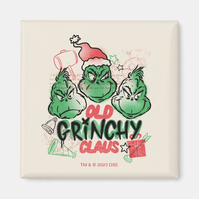 Íman Dr. Seuss | O Velho Grinch Natalino (Frente)