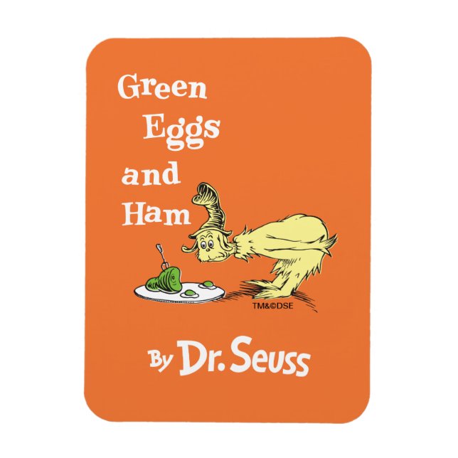 Íman Dr. Seuss | Ovos Verdes e Presunto (Vertical)
