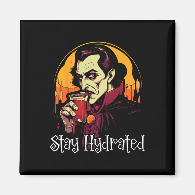 Íman Dracula Halloween Trick Ou Trate Vamp Spooky (Frente)