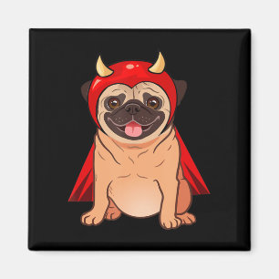 Íman Dracula Vampiro Pug Cachorro Cujo Cachorro De Hall