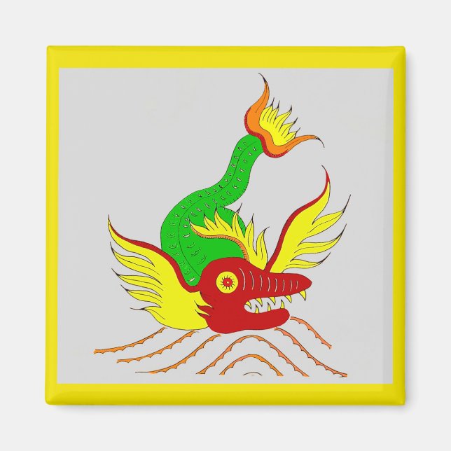 Íman dragão assustador (Frente)