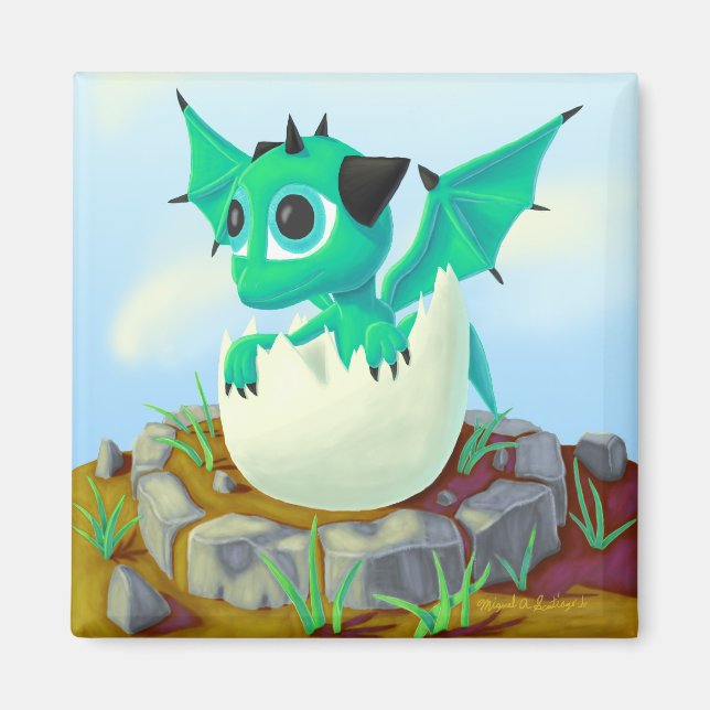 Íman Dragão bebê (Frente)