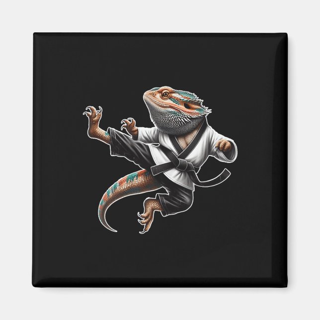 Íman Dragão-Boca-Boca-Boca-Boca-Pose Karate Samurai Nin (Frente)