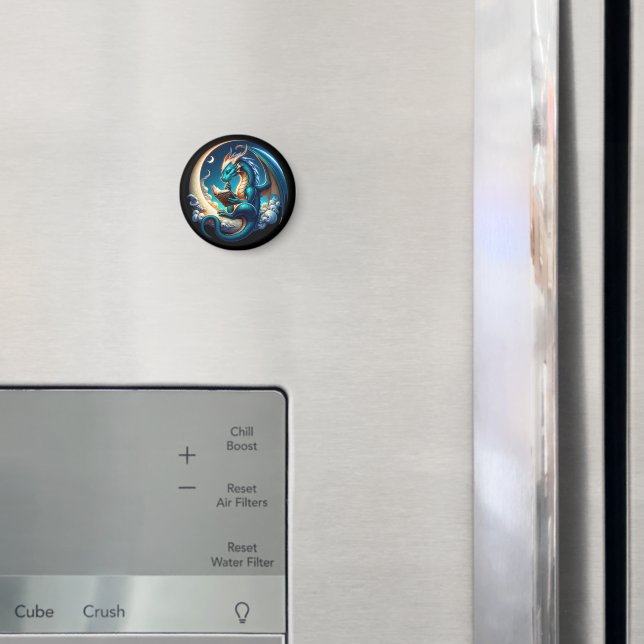 Íman Dragão Bookworm, Lendo-Lua Lendo Teto (In Situ (Fridge))