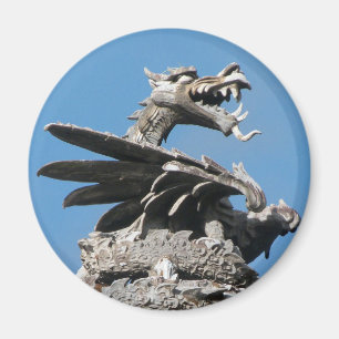 Íman Dragão, câmara municipal Cardiff, Wales, Reino