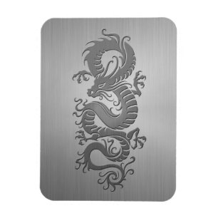 Íman Dragão chinês, efeito de aço inoxidável