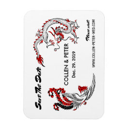 Íman Dragão Chinês Moderno - Phoenix Salva A Data