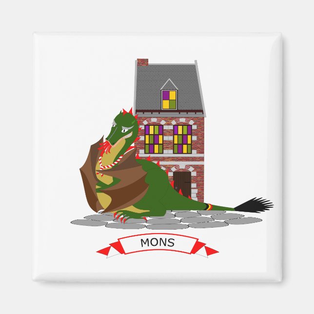 Íman Dragão de Mons, Bélgica (Frente)