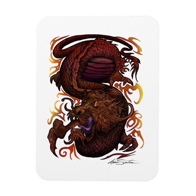 Íman Dragão (Design de assinatura) (Vertical)