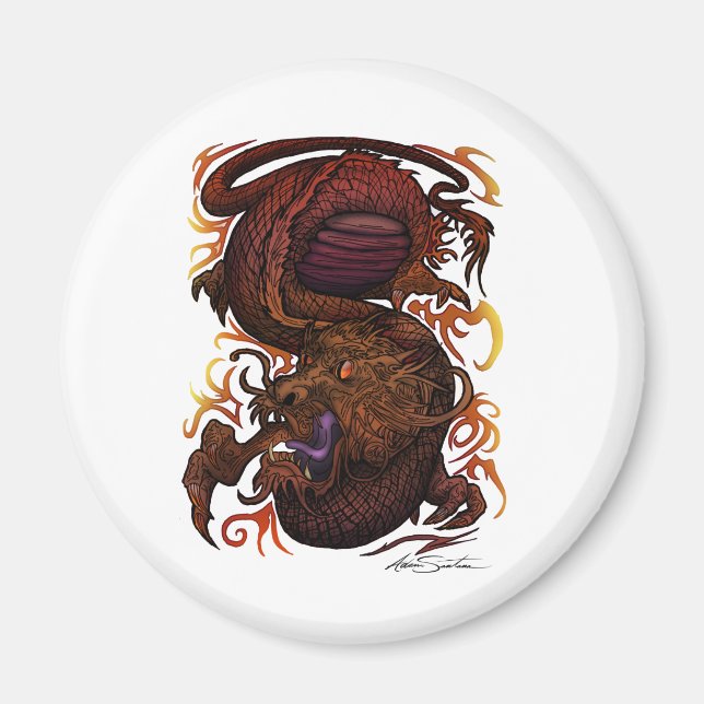 Íman Dragão (Design de assinatura) (Frente)
