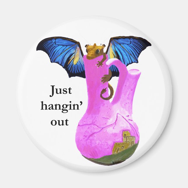 Íman Dragão e Vase (Frente)