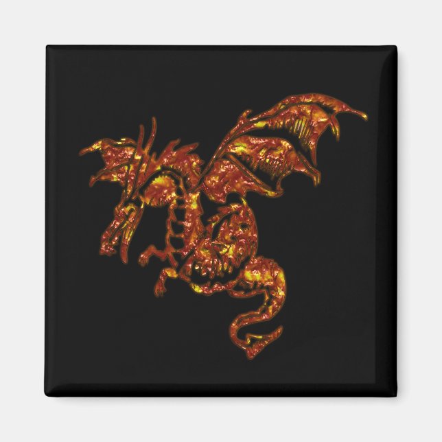 Íman Dragão Flaming (Frente)