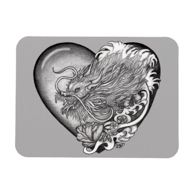 Íman Dragão Heart (Horizontal)