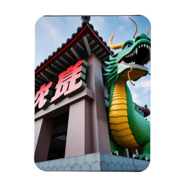 Íman Dragão Imperial Chinês (Vertical)