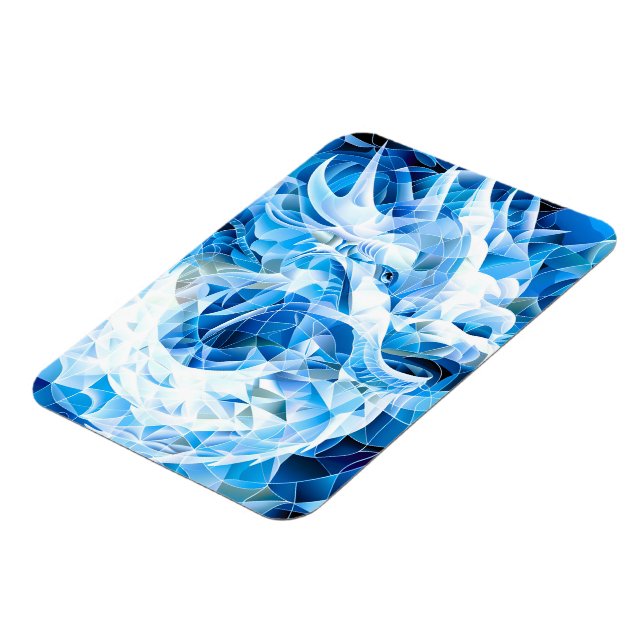 Íman Dragão Mosaico Azul Sky (Left Side)