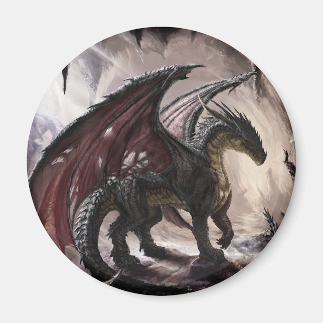Íman Dragão na Caverna (Frente)