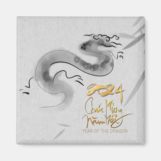 Íman Dragão Original Vietnamita Ano 2024 SqM (Frente)