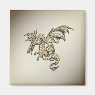 Íman Dragão ouro