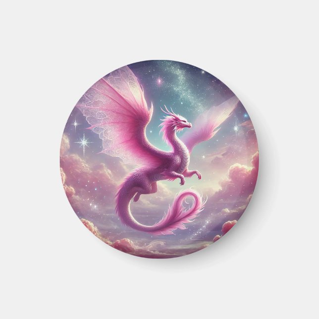 Íman Dragão Rosa (Frente)