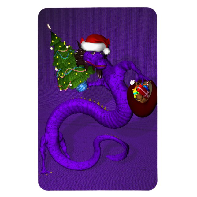 Íman Dragão Roxo (Vertical)