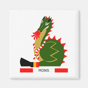 Íman Dragão Verde da cidade Mons, Bélgica
