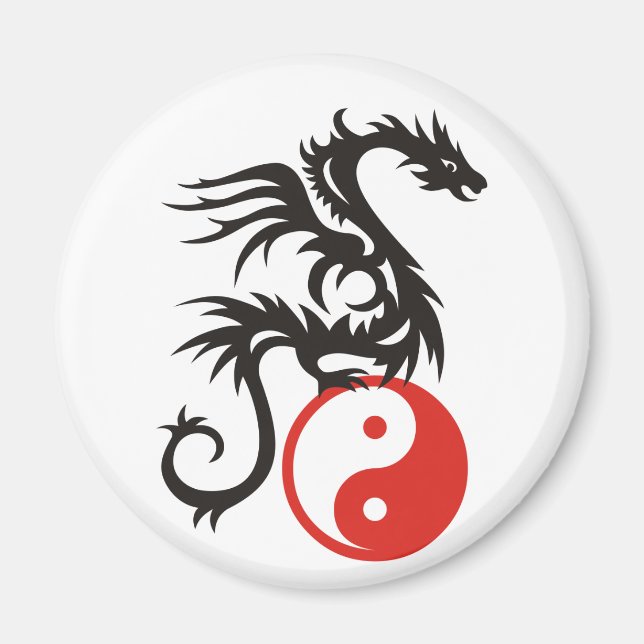 Íman Dragão Yin & Yang (Frente)