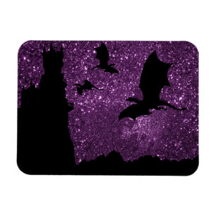 Íman Dragões voando, castelo roxo do céu Fantasia