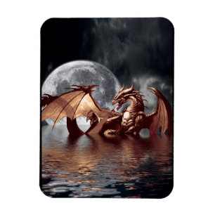 Íman Dragon & Moon Fantasy Art Magnet
