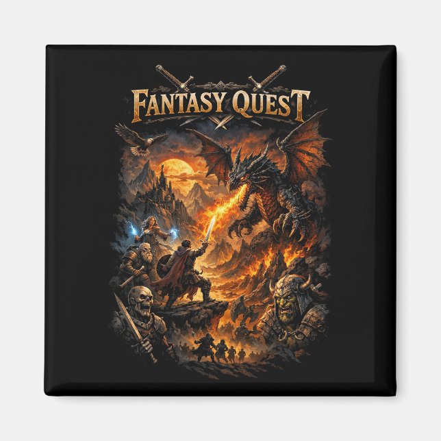 Íman Dragonfire Quest (Frente)