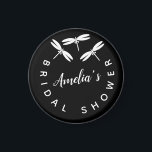 Íman Dragonflies em preto Chá de panela<br><div class="desc">Chá de panela Magnet favorece com lixeiras</div>