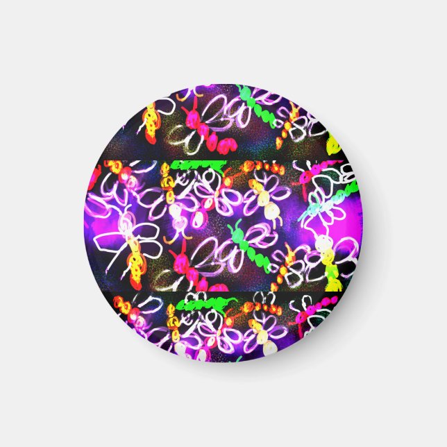 Íman Dragonflies Glow Golf Hat Clip USB Carregando Stat (Frente)