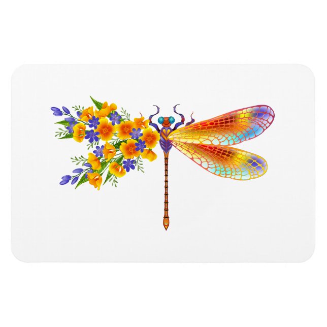 Íman Dragonfly Amarelo (Horizontal)