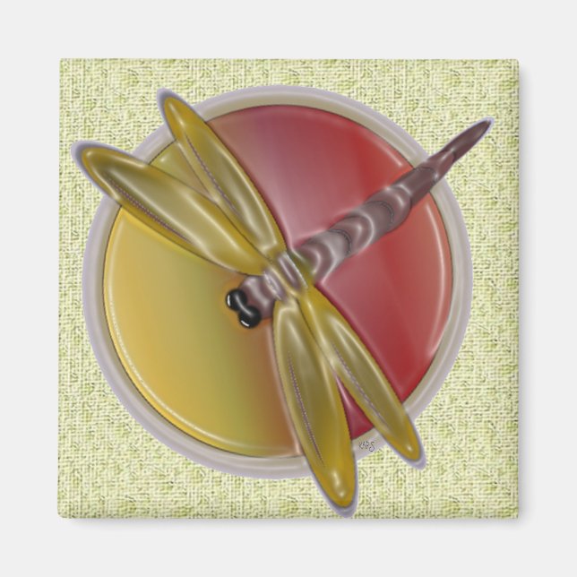 Íman Dragonfly Art Magnet (Frente)