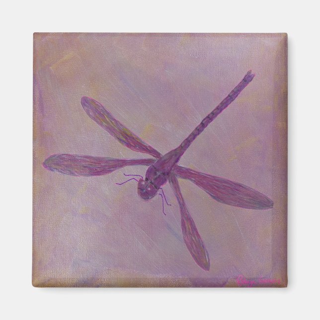 Íman Dragonfly com brilho leve (Frente)