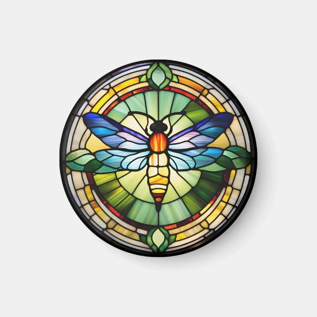 Íman Dragonfly De Vidro (Frente)