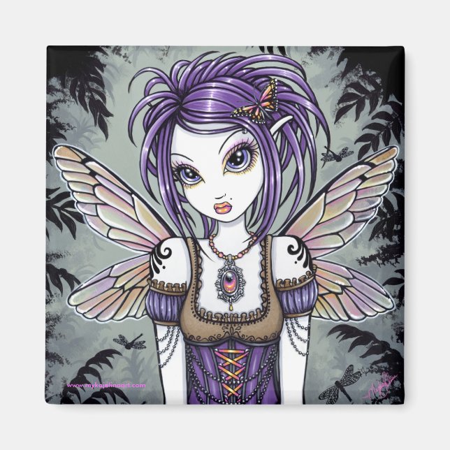 Íman Dragonfly Fairy Art Magnet (Frente)